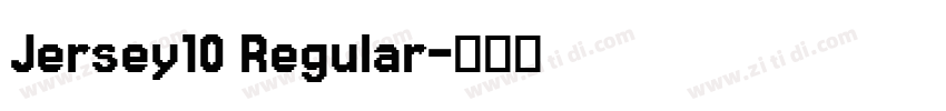 Jersey10 Regular字体转换
